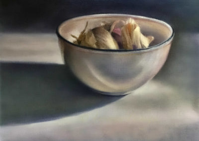 White Bowl and Garlic 1