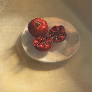 On my easel today…a little bit more work to do. I have promised myself to never paint pomegranates again!!! (We’ll see how long that lasts 😉) details details details…tiny minute details…time for a break for lunch 😊 hope you’re having a great day too 👍

#onmyeasel #oilpainting #pomegranates #stilllife #stilllifepainting #contemporaryart #australianartist #classicalstilllife #classicalrealism #realismpainting #realism #contemporaryrealism