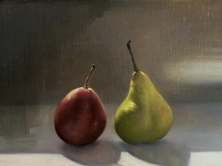 A little bit of glazing today…working on this pair of pears while thinking about our sad world. My heart is breaking just that little more with every bit of news from the Ukraine 💔 my prayers for this courageous country and also for all the people, (Ukrainian and Russian alike) caught in the middle of this nightmare 🙏💔🙏

#ukraine #prayer #inmystudio #onmyeasel #australianartist #contemporaryart #classicalrealism #stilllife #intheshadows #heavyheart